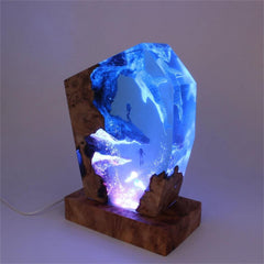 Ocean Whale Shark Resin Night Light, Handmade Wooden Crafts( Best Gift 🎁 )