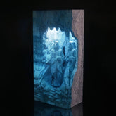 Jesus, diver, stone sculpture, epoxy resin lamp ( Best Gift 🎁 )