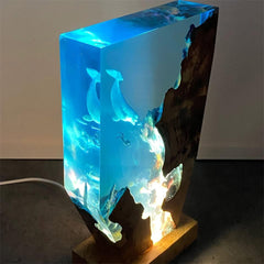 Dolphin and Diver Resin Night Light( Best Gift 🎁 )