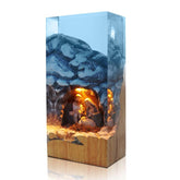 Nativity, jesus, wood carving, stone carving, epoxy resin lamp ( Best Gift 🎁 )