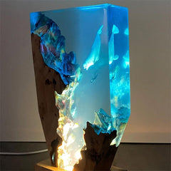 Dolphin and Diver Resin Night Light( Best Gift 🎁 )