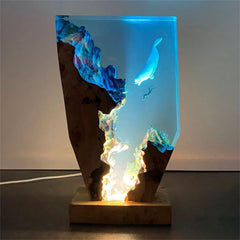 Dolphin and Diver Resin Night Light（ Best Gift 🎁 ）